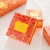 Atacado de Fábrica Tipo Retorno de Janela Caixa de Embalagem para Joias Pingente Personalizado Estampagem a Quente Logotipo Vendas de Seguros Loja de Ouro