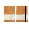 25 caderno rígido de cortiça aberto personalizado com alça retrô bloco de notas com grão de madeira real caderno de bolso a5 atacado