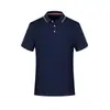 Camiseta Polo de Seda de Gelo Secagem Rápida Roupa de Trabalho Manga Curta Estilo Verão Unissex Impressão de Logo Grátis