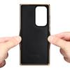 Denior es Adecuado para Samsung S24Ultra Material de Corcho S24 Funda Protectora S24Plus Marco Electrochapado Funda para Teléfono Móvil