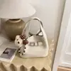 Bolso de Mano de Cubo de Alta Gama Estilo Coreano para Madres e Hijas, Bolso Cruzado con Patrón de Lichi Transfronterizo, Bolso de Hombro Cruzado