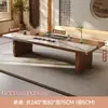 Estilo Zen Formato Grande Baldosa Cerámica Mesa para Preparar Té Mesa de Té y Juego de Sillas Moderno Minimalista Lujo Ligero Oficina Hogar Nuevo Estilo Chino Madera Maciza