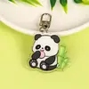Llavero de panda lindo de dibujos animados colgante para mochila de estudiante adornos decorativos personalizados DIY accesorios acrílicos regalo