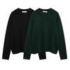 Comercio exterior transfronterizo ropa de mujer 2025 primavera estilo europeo y americano punto plano manga larga cuello redondo casual simple suéter 3519115