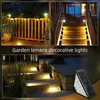 Luces Solares para Escaleras, Luces para Peldaños, Impermeables para Exteriores, Decoración de Pasillos, Luces para Jardín, Terraza, Escalones Frontales, Porche, Patio