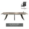 Baking Paint Conference Table Long Table Simple Modern Office Conference Room Table and Chair Combination Office Talk List Training Meeting Table and Chair
