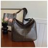 Bolsa Feminina de Grande Capacidade Transfronteiriça 2026 Nova Bolsa de Ombro Feminina Retrô Bolsa Transversal Couro Macio Bolsa Grande Bolsa Tote Feminina