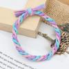 Anillo para el cabello trenzado de color coreano a juego directo de fábrica, cuerda para el cabello gruesa de alta elasticidad, cuerda para el cabello anudada tejida a mano, accesorios para el cabello