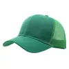 Gorra de red de verano lana verde poliéster gorra de béisbol para exteriores protección solar gorra publicitaria impresión bordado logo de grupo explosiones transfronterizas