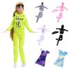 Boneca de brinquedo de 30cm roupas esportivas masculinas e femininas terno de saia acessórios acessórios acessórios uma variedade de opcionais
