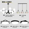 Araña de sala de estar de cobre puro, lámpara de comedor y dormitorio de cristal tipo frijol mágico estilo nórdico, iluminación LED de espectro completo simple molecular para decoración del hogar