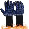 Guantes Resistentes a Altas Temperaturas Guantes de Silicona Guantes para Barbacoa Guantes para Horno Guantes para Horno de Microondas Guantes Resistentes al Desgaste