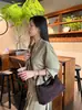 Bolso de mujer vintage de cuero genuino transfronterizo, bolso de axila de ante esmerilado de capa superior de piel de vaca, bolso bandolera versátil para el uso diario de mujeres