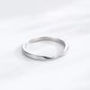 Anillo de plata de ley S925 con diseño de correa sencilla y diseño de celebridad de Internet para mujer.
