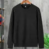Moletom masculino de outono e inverno, com forro de fleece, grosso, quente, de corte solto, estilo coreano, de manga longa