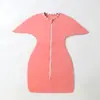 LOV Saco de Dormir Arrullo para Bebé Fibra de Bambú Verano Envoltura Anti-Sobresalto Saco de Dormir Elástico con Alas para Bebé 0.2T