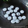 Colgante de Nudo Ping An de Jade Blanco Jade Dongling Jade Seda Dorada Natural de 12 mm Cuentas de Ábaco Accesorios de Joyería DIY