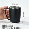 Nueva Taza de Enjuague Bucal de Plástico Interior y Acero Inoxidable 304 Exterior con Asa Taza de Cepillo de Dientes para el Hogar Taza con Asa de Alto Valor