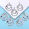 Estilo Coreano Sencillo Elegante Creativo Zircón Colgante Gota de Agua Accesorios DIY Aleación Galvanizada Colgante Individual Joyería Collar Pulsera