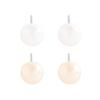 816 Estilo Coreano INS Nicho Diseño Lujo Ligero Simple Todo Combinable Aretes de Perla Natural Plata Esterlina S925 Aretes de Plata para Mujer