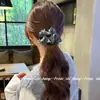 Goma para el pelo estilo coreano, a rayas, de color liso, accesorio para el cabello suave y versátil para otoño e invierno, adecuada para peinados de coleta y moño