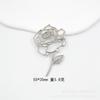 Broche de rosa de aleación, broche versátil, ropa de abrigo, sombrero, accesorios de vestir