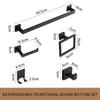 Toallero de Acero Inoxidable Transfronterizo Colgante de Baño Anillo para Toalla Gancho Colgante de Pared para Baño Portarrollos Estante para Navajas