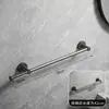 Toallero retráctil de acero inoxidable color gris plomo, barra de toallas para baño sin taladro, colgador de una sola barra para baño