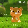 Animales Lindos con Luz Nocturna en Miniatura, Mini Osos y Conejos, Figuras Adorables, Adornos de Escritorio y Coche, Manualidades de Resina