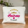 Amazon Transfronterizo Nuevo Producto Bolsa con Cremallera Estampada con Letra Simple Bolsa de Cosméticos Monedero Bolsa de Almacenamiento para Mujer