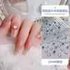 1440 Manicura Malla Flats Fondo Pedrería Que No Se Cae, Diamantes Fondo Caliente, Joyería Diamante de Cristal Redondo Transparente Ab Blanco