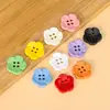 Novos Botões Coloridos de Flor, Botões Decorativos para Camisas, Suéteres e Jaquetas, Botões de Desenho Animado para Roupas DIY Costuradas à Mão