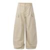 OREETA Cool Sa Style Overoles para hombres y mujeres Pantalones casuales de moda retro americanos de tubo recto pantalones de pierna ancha sueltos con borde cruzado