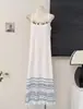 Vestido Retro de Tirantes Finos Estilo Francés, Estilo Vacaciones de Verano, Vestido Largo de Punto con Flecos, Vestido de Playa para Viaje a Yunnan