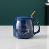 Juego de Tazas de Cerámica de Alta Calidad para Parejas, Caja de Regalo, Souvenir, Tazas de Café y Agua de Cerámica con Tapas