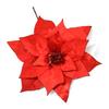 Quanmei Rojo Oro Rosa plata decoración de árbol de Navidad Borde Dorado flor artificial accesorios de guirnalda navideña flor falsa navideña