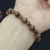 Pulseira Cogumelo Pequeno de Sândalo Verde, Pulseira de Sândalo Dourado, Contas da Sorte e Prosperidade, Joias da Moda para Homens e Mulheres, Contas de Oração, Presente Atacado