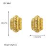 Aretes de Diseño Nicho Retro de Estilo Ins Europeo y Americano para Mujer Moda de Alta Gama Combinable Aretes Torcidos Plegados