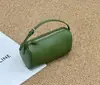 Bolso Boston de Cuero de Vaca de Primera Capa Natural para Hombro y Cruzado, Bolso Almohada Simple y Práctico de Cuero Suave con Forma de Barril, Cuero Genuino Suave
