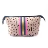 Amazon en stock Material de Buceo Bolsa de Lavado de Almacenamiento Impermeable Rayada Estampada Bolsa de Viaje Portátil de Mano Bolsa de Cosméticos