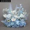 Novo Suporte de Chão para Flores de Casamento 50cm Flores Realistas Decoração de Casamento Arranjo de Flores Palco T Flores para Corredor Flores Artificiais de Casamento