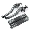 Adecuado para Kawasaki Z1000/R Ninja1000Sx Palanca de Freno y Embrague Plegable Modificada Manija de Freno de Mano Funda de Goma