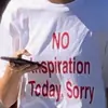 Sin Inspiración Hoy Lo Siento Camiseta Divertida para Mujer Algodón Alta Calidad