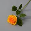Rosa de franela artificial, rosa perla, hogar, hotel, boda, día de San Valentín, rosa, decoración de pared, flor de seda, flor falsa