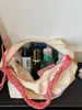 Bolso de Lona con Letras Serie Naranja Dulce y Sal Marina Edición Limitada de Verano para Niña Atmósfera Clara y Fresca Bolso Cruzado Casual Versátil
