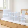 Caixas Plásticas de Armazenamento para Itens Diversos, Caixas Plásticas para Uso Doméstico, Caixas de Armazenamento Portáteis para Roupas, Caixas de Armazenamento Transparentes
