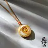Collar chapado en oro vietnamita con un colgante de Buda, un diseño natural popular, colgante genuino y personalizado para mujer