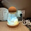 Casa Feminino Enfeites Decorativos Difusor Recipiente de Pedra de Cristal Frasco de Armazenamento Óleo Essencial Luz Noturna Duradoura Recipiente para Presente Caixa Pote de Armazenamento