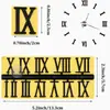 Decoração de mostrador de relógio DIY mais vendida em todo o mundo, fabricação de relógio de parede, disponível em dourado, prateado e preto, números de relógio autoadesivos