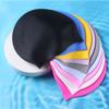 Touca de natação silicone impermeável touca de natação adulta touca plana para orelhas cor sólida comum touca de natação masculina e feminina infantil silicone portátil